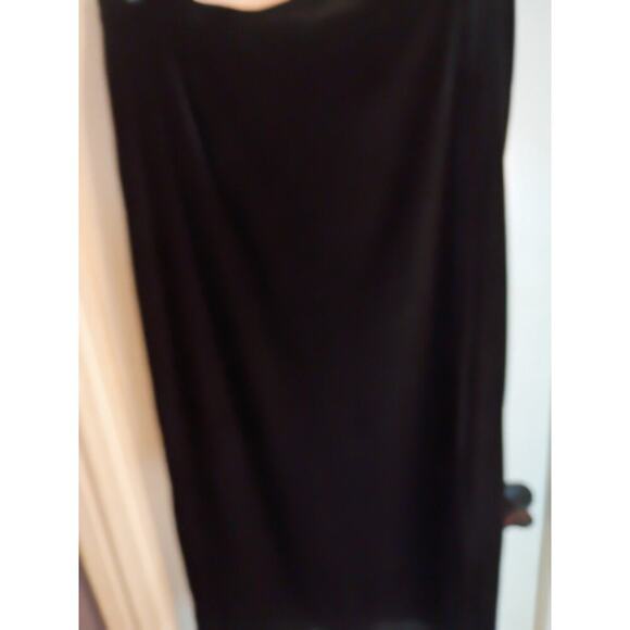 Fashion Bug Dresses & Skirts - Fashion Bug Black Velvet Maxi Skirt Side Slit Sz 24W Holiday Festival